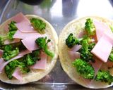 ブロッコリー×ハム×塩昆布の和トースト作り方3写真