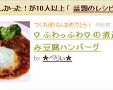 ♡ ふわっふわ♡ の煮込み豆腐ハンバーグ作り方10写真