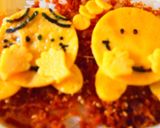 薄焼き卵でミスターメンリトルミスのお弁当作り方5写真