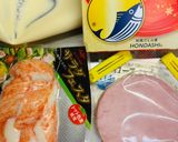 カニかまとハムのマヨネーズ和え作り方1写真