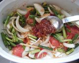 楽チン~豚肉と香味野菜のトマト豆板醤蒸煮作り方4写真