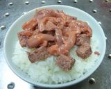 冷コンビーフとイカの塩辛のロックンロール作り方3写真