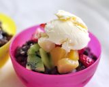 韓国料理ー韓国のかき氷「パッピンス」作り方5写真