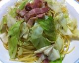 ♪きゃべつのペペロンチーノ♪簡単スープ付作り方5写真
