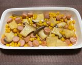 コーン＆ウインナーのバター醤油煮😃作り方2写真