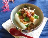 梅わさび　冷やしなめこあんかけ豆腐作り方7写真