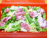 ＊ルクエde塩麹蒸し焼きそば＊作り方1写真