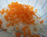 納豆おかず！卵とお野菜で☆だし巾着煮作り方1写真