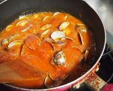 あさりのトマトクリームパスタ作り方5写真