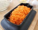 たっぷりにんじんとチーズのパンケーキ作り方2写真