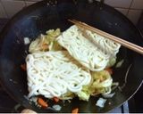 居酒屋の焼うどん作り方2写真