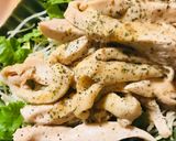 胡麻ダレでいただく●鶏胸肉の塩茹でスティック作り方3写真