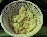 鳥皮の唐揚げ巣ごもり風～素麺で～作り方1写真