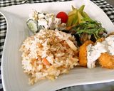 炊飯器でポン♪コンソメシーフードライス作り方4写真