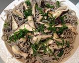 さっぱり梅ドレしいたけ蕎麦作り方9写真