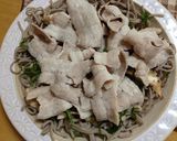 さっぱり梅ドレしいたけ蕎麦作り方10写真