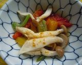 お弁当用しめじとパプリカのカレー醤油和え作り方2写真