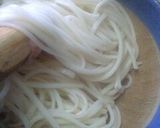 パスタランチ風★梅干しタラコ温うどん作り方2写真