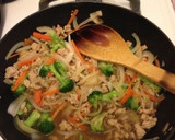 鶏そぼろと野菜の炒めもの作り方3写真