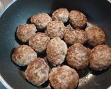 簡単✿給食のケチャップソースのハンバーグ作り方6写真