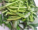 簡単もう一品！空芯菜のにんにく炒め★作り方2写真