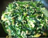 簡単副菜♡ほうれん草とシーチキンの卵とじ作り方5写真