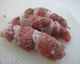豚肉の薬味ロール焼　香ばしく作り方3写真