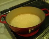 簡単シンプル。塩豚と高菜の炊き込みごはん作り方1写真
