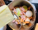 プチ新玉ねぎ&コンソメバタースープ作り方6写真