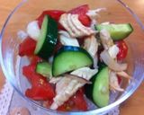 夏野菜のささみサラダ作り方5写真