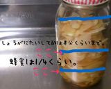 新生姜の蜂蜜で漬ける甘酢漬☆作り方2写真