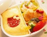 型抜きで簡単オムライス☆キャラ弁作り方4写真