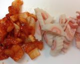 キムチぃ～焼きそば(カクテキVr)作り方1写真