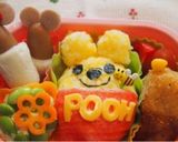 コロッケでプーさん☆キャラ弁作り方2写真