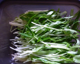 新芽とツナの梅海苔わさび和え作り方1写真