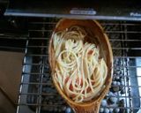 魚焼きグリルde　時短！デミソースパスタ作り方2写真