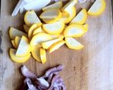 塩麹☆イカとズッキーニのトマトパスタ作り方1写真