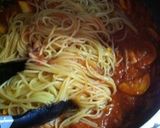 塩麹☆イカとズッキーニのトマトパスタ作り方5写真