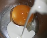 ミンチでカルボナーラ風作り方1写真
