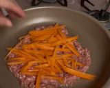 ひき肉とアレッタの蒸し炒め作り方3写真