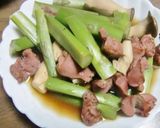 焼き鳥用砂肝をリメイク＋アスパラ＋しめじ作り方4写真