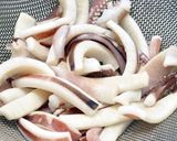 韓国料理ー旨辛いイカの炒めと素麺作り方2写真