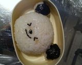 パンダおにぎり キャラ弁作り方2写真