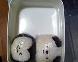 パンダおにぎり キャラ弁作り方3写真
