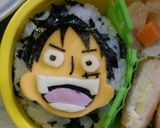 キャラ弁■ルフィ弁当　ワンピース作り方3写真