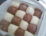 塩麹でもちふわ＊ノンオイル2色ちぎりパン作り方10写真