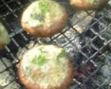 椎茸の明太子ブルーチーズ詰め焼き作り方3写真