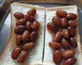 金時豆の塩抹茶ミルキートースト作り方2写真