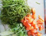 サーモンと切りこんぶ★塩麹和え作り方1写真