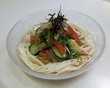 ひんやり～アボカドトマトきゅうりのうどん作り方6写真